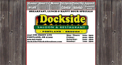 Desktop Screenshot of docksidesaloon.com